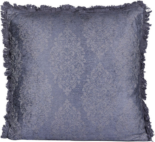 InTheBox Μαξιλάρι Καναπέ Blueberry A από Βελούδο Μπλε 50x50εκ.