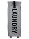 Estia Laundry Basket Fabric 45lt with Lid 39x20x59cm Gray