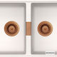 Schock Ventil Spülbecken Beige