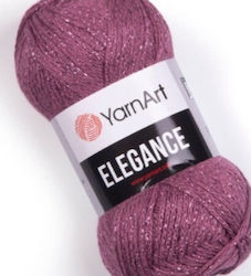 YarnArt Elegance Fir Metalic Din Bumbac Roz 130...