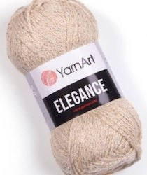 YarnArt Elegance Metalic Bumbăc Bej 130m 50gr