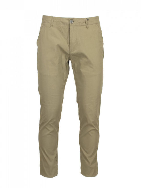 Freeman Clothing Ανδρικό Παντελόνι Chino σε Κανονική Εφαρμογή Πράσινο