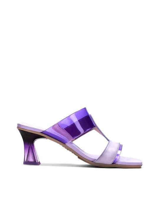 Hispanitas Piele Sandale dama in Culorea Violet