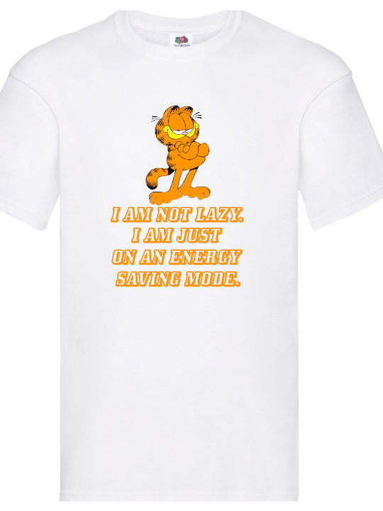 Fruit of the Loom Lazy Garfield T-shirt White C...