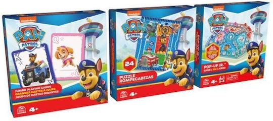 Επιτραπέζιο Παιχνίδι Paw Patrol 3-game Bundle για 4-6 Παίκτες 4+ Ετών (EN) Spin Master