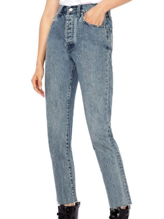 Women's Jean Trousers in Carrot Fit Niebieski