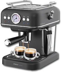 Primo Mașină automată de cafea espresso 1050W Presiune 20bar Gri