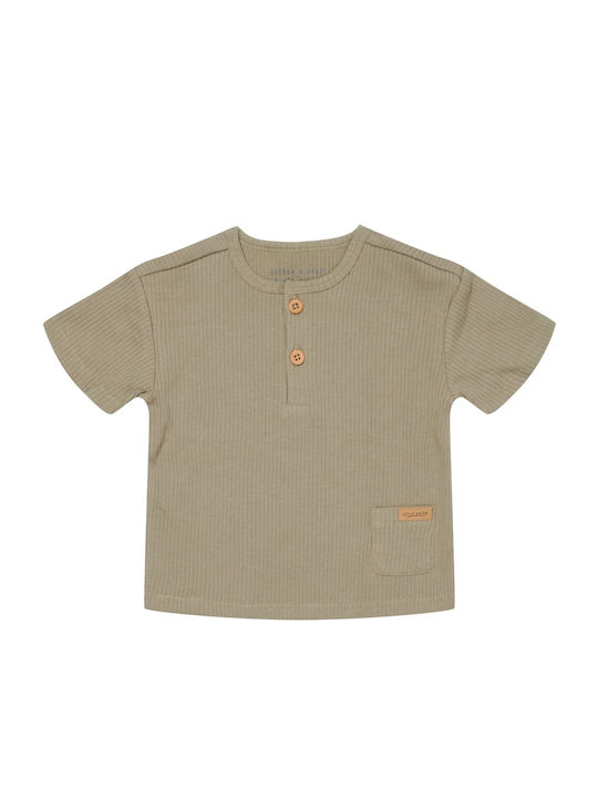 Little Dutch Kids Blouse Short Sleeve Olive