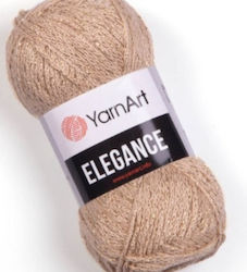 YarnArt Elegance Fir Metalic Din Bumbac Bej Înc...