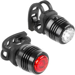 M-Wave Apollon Bicycle Lights Set