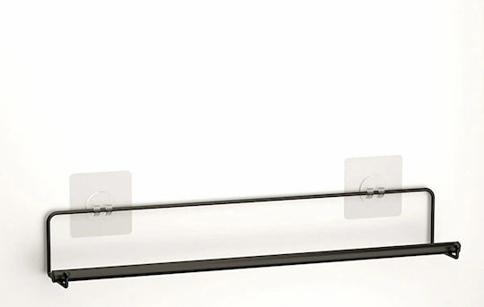 Tekno-Tel Schiene Badezimmer Einzel Wandmontage ​7x7cm Inox Schwarz