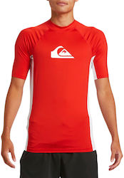 Quiksilver Everyday UPF 50 Слънцезащитна блуза Червена