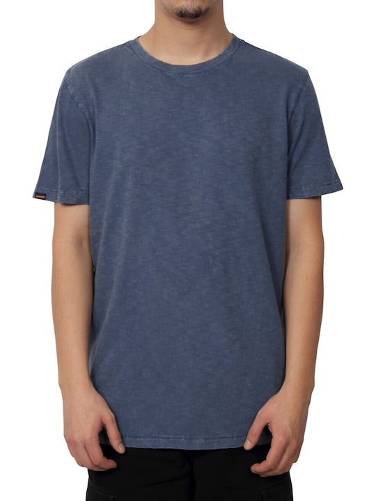 Superdry Herren T-Shirt Kurzarm Petrol Blau