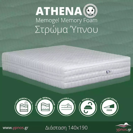 Ypnos Athena Memogel Doppel Matratze Memory-Schaum Beidseitig 140x190x28cm