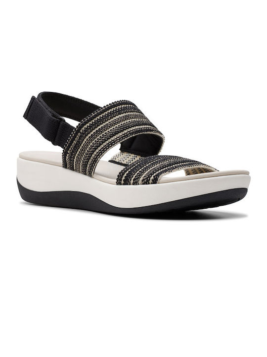 Clarks Arla Women's Flat Sandals in Black Color