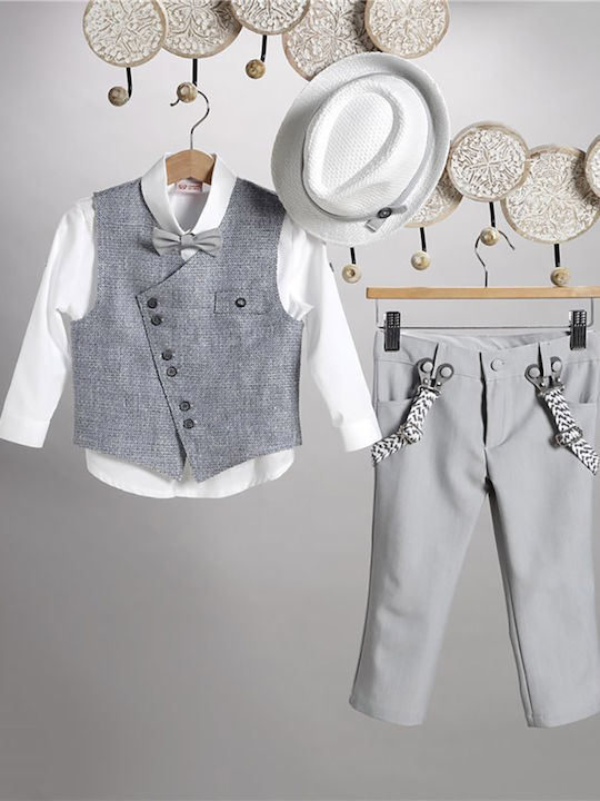 New Life Costum de Botez cu Vestă pentru Băiat ...