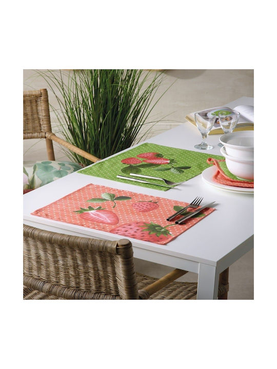 Kentia Placemats Tesatura Verde 45x33cm 000075132 4buc