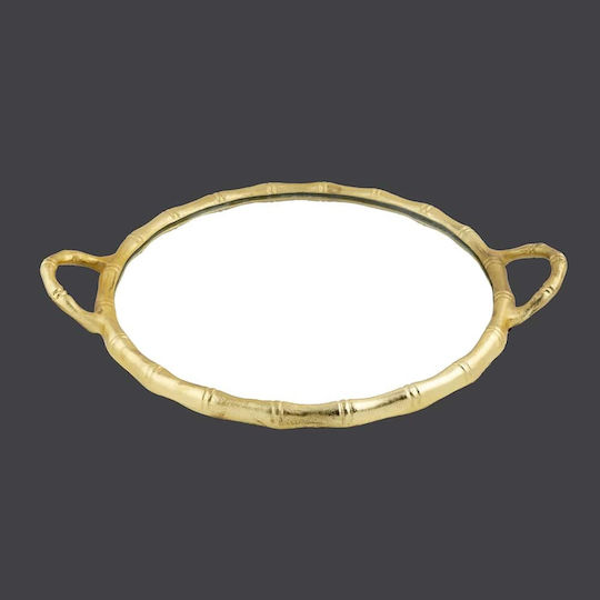 La Vista Wedding Tray made of Metal with Mirror Gold 1pcs
