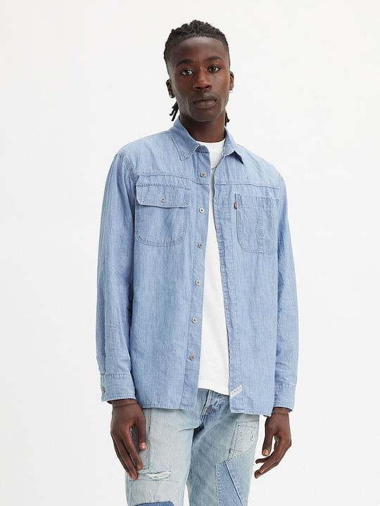 Levi's Worker Дълъг ръкав Риза Light Blue