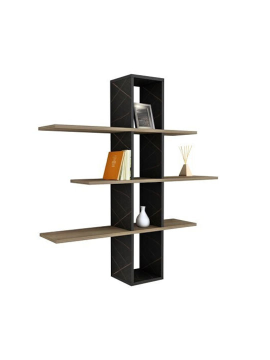 Shelf Wall Dominic Black 96x19x101cm