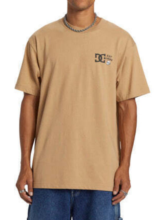 DC Men's Short Sleeve T-shirt Beige