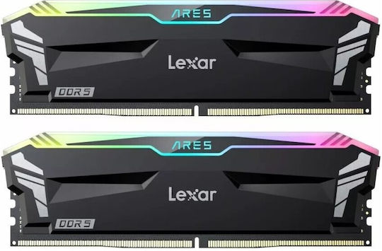 Lexar Ares RGB 32GB DDR5 RAM with 2 Modules (2x16GB) and 7200 Speed for Desktop
