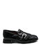 Δερμάτινα Γυναικεία Loafers σε Μαύρο Χρώμα