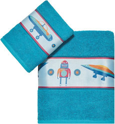 Kentia Set of baby towels 2pcs Blue Weight 400gr/m²