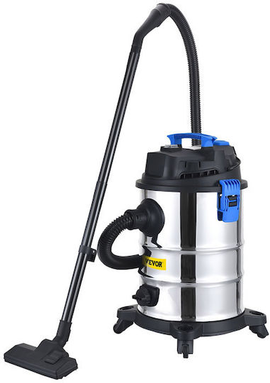 Vevor Σκούπα Υγρών / Στερεών 1200W με Ανοξείδωτο Κάδο 25lt