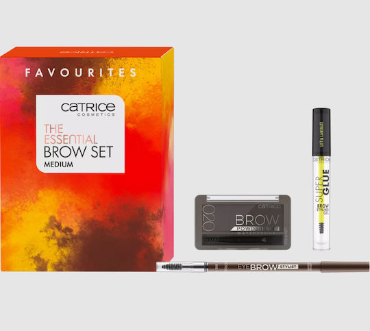 Catrice Cosmetics The Essential Brow Σετ Μακιγιάζ για τα Φρύδια Medium 3τμχ