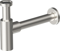 AQG Brass Sink Siphon Silver