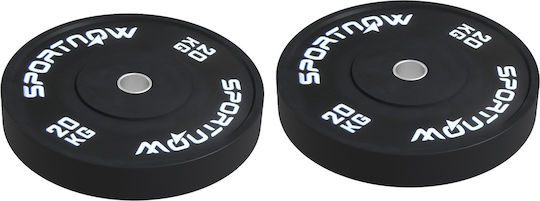 Sportnow Set Discuri De Tip Olimpic Cauciucate 2 x 20kg Φ50mm