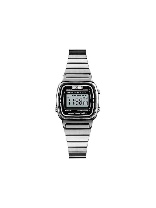 Skmei Analog/Digital Watch Battery with Silver Metal Bracelet