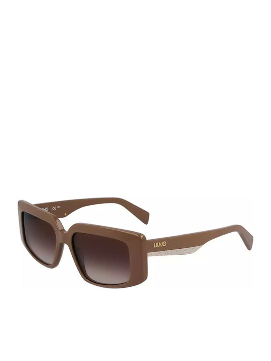 Liu Jo Women's Sunglasses with Brown Plastic Fr...