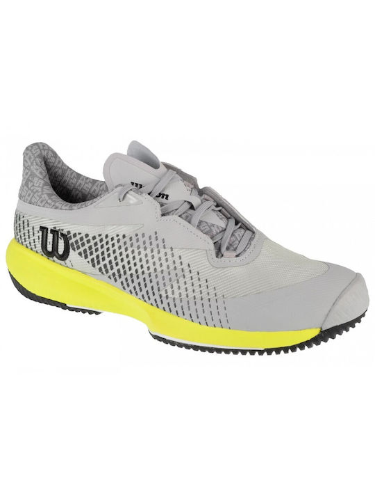 Wilson Men's Tennis Shoes for Clay Courts Gray