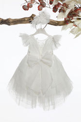 Mi Chiamo White Baptism Dress