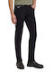 Milano Men's Slim Elastic Jeans Pants Black