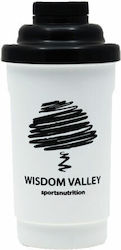 Wisdom Valley Shaker Protein 600ml Kunststoff Weiß