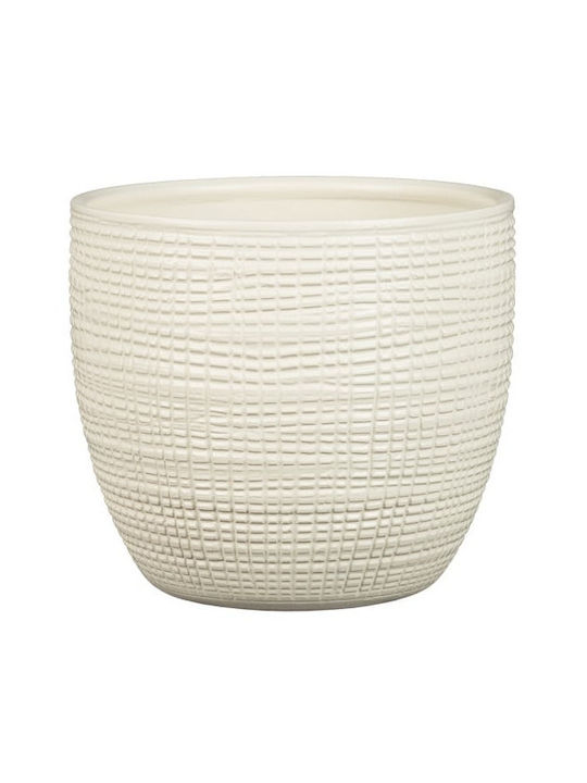 Scheurich Pot White 25x25cm