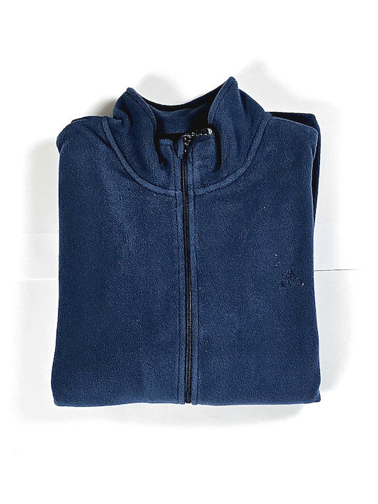 Men's Fleece Cardigan Blue