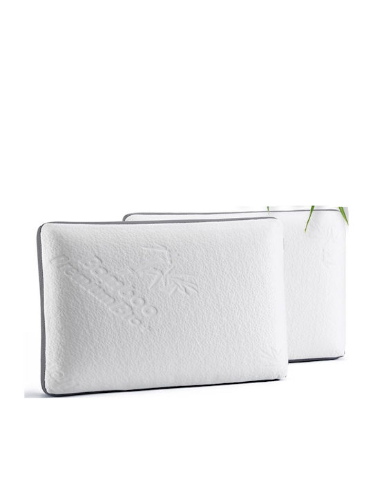 Herzberg Bamboo Bed Pillow Memory Foam Anatomic 40x60x12cm