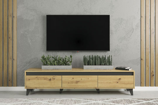 Έπιπλο TV Επιδαπέδιο Antracite 183x38x43εκ.