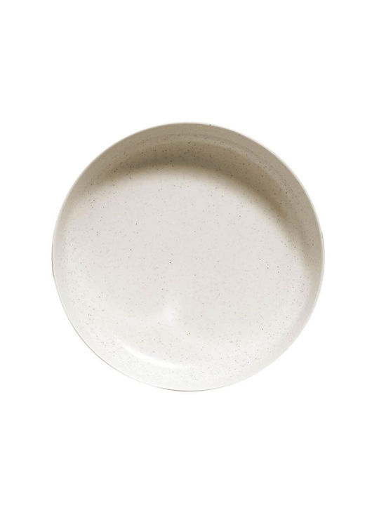 Kutahya Porselen Plate Soup Beige with Diameter 20cm
