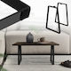 ML-Design ML-Design Metal Furniture Leg Suitable for Table / Coffee Table 28.5x40.5cm Black