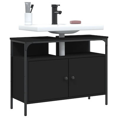 vidaXL Ντουλάπι Bench without sink L60xW30xH60cm Black