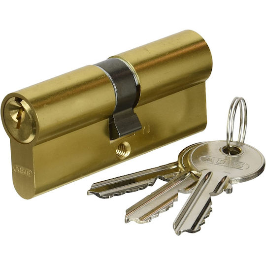 Abus Lock Cylinder Security 70mm (35-35) with 3 Keys Gold