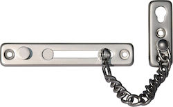 Abus Door Handle with Chain Silver