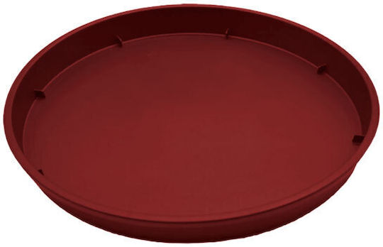 Et Plast Anaïs Plate Pot Plastic Bordeaux 19.5x19.5cm 232347