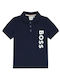 Hugo Boss Kids Blouse Short Sleeve Navy Blue