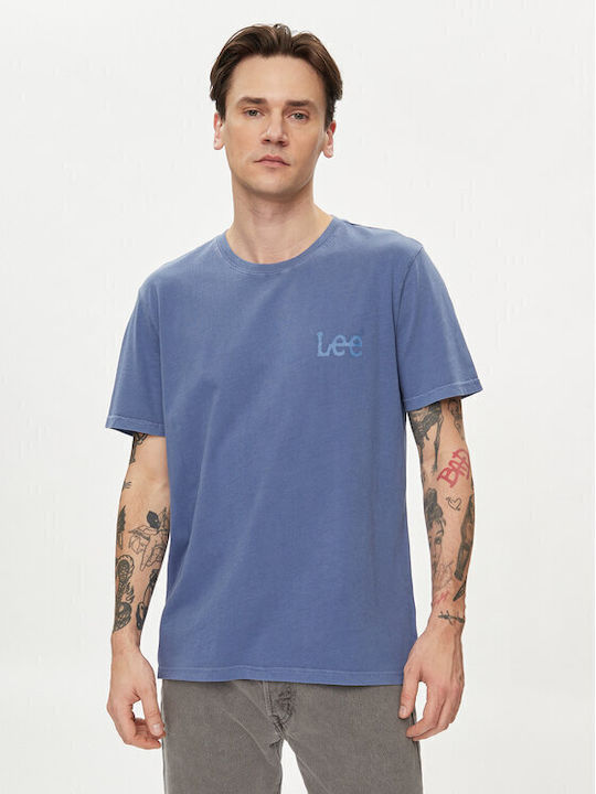 Lee Wobbly Ανδρικό T-shirt Κοντομάνικο Μπλε
